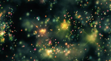 Parlak soyut yıldızlı şenlikli renk arkaplanı.