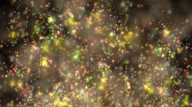 Parlak soyut yıldızlı şenlikli renk arkaplanı.