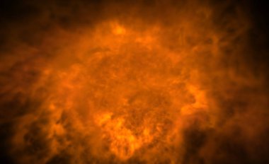 Ateşten bir sütunu taklit eden soyut bir arkaplan.