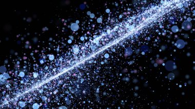Soyut gelecek parçacık arkaplanı