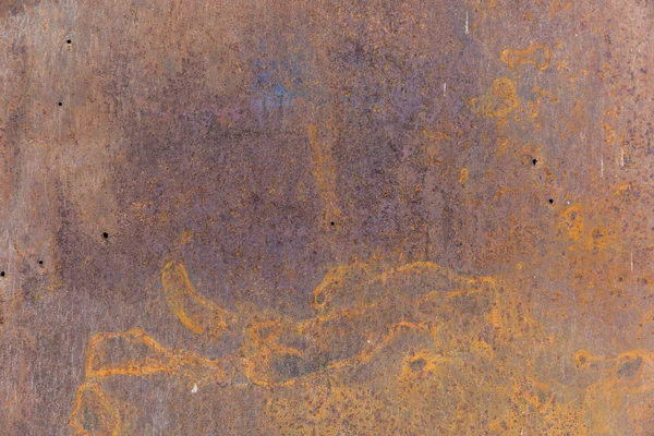 Texture of an old rusty sheet of iron — Stock Photo, Image