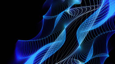 Enerji dalgalarını taklit eden soyut arka plan