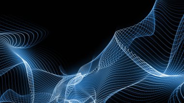 Enerji dalgalarını taklit eden soyut arka plan