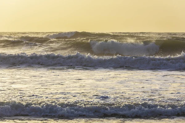 Tempestade Costa Mediterrânica Israel — Fotografia de Stock