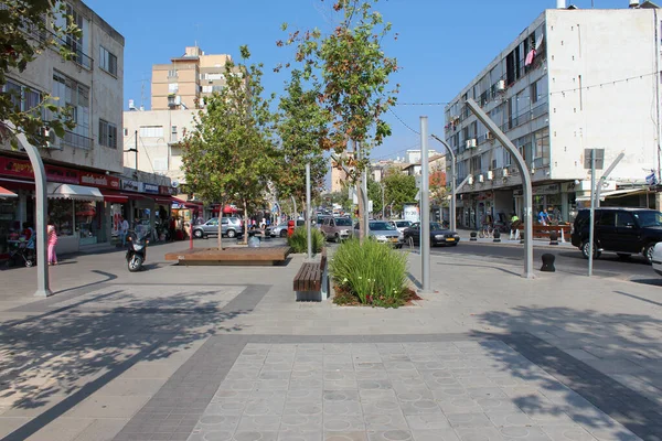 Herzliya Israel August 2017 Straßen Der Stadt Herzliya Sommer Israel — Stockfoto