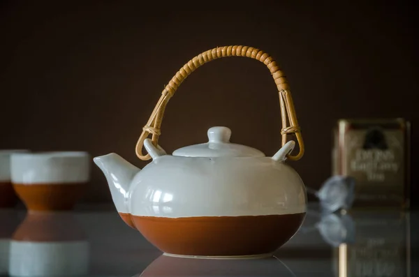 Японський чай горщик — стокове фото