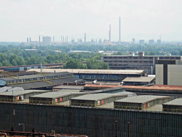 Przemysłowej dzielnicy Vitkovice Ostrava — Zdjęcie stockowe