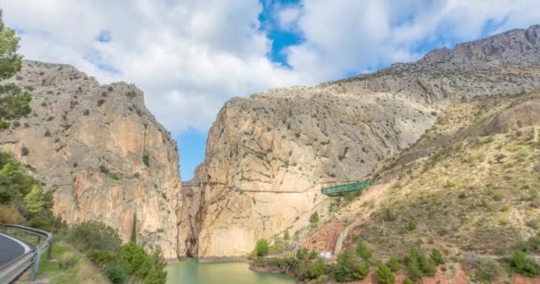 Cañón del Chorro y Caminito del Rey — Vídeo de stock