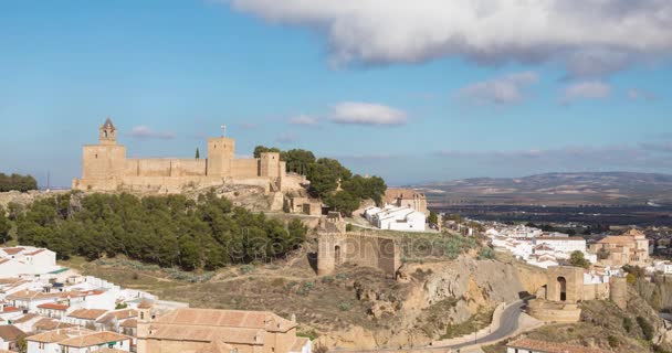 Static time lapse paesaggio urbano di Antequera — Video Stock