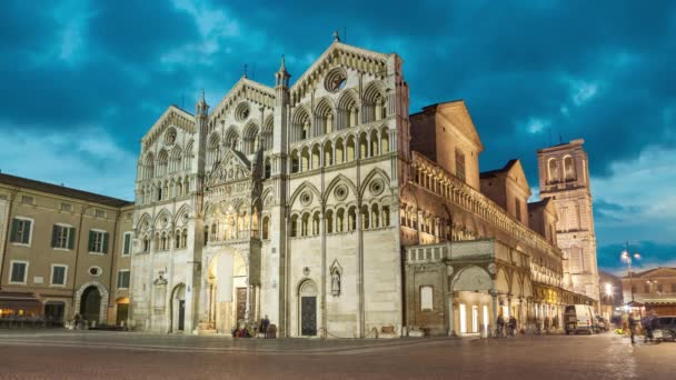 Katedrála svatého Jiří mučedník, Ferrara — Stock video