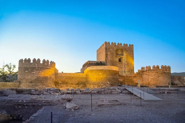 中世纪摩尔人堡垒阿尔卡萨瓦在阿尔梅里亚 — 图库照片
