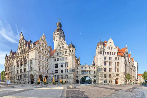 Nuevo ayuntamiento (Neues Rathaus) en Leipzig — Foto de Stock