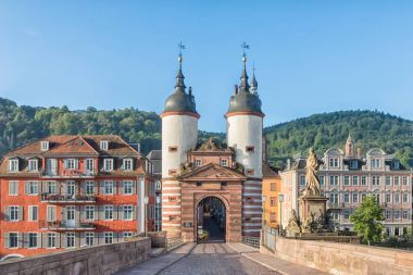 Old Bridge Gate in Heidelberg, Germany clipart
