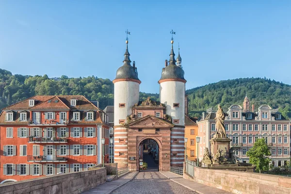 Old Bridge Gate Heidelberg, Almanya — Stok fotoğraf