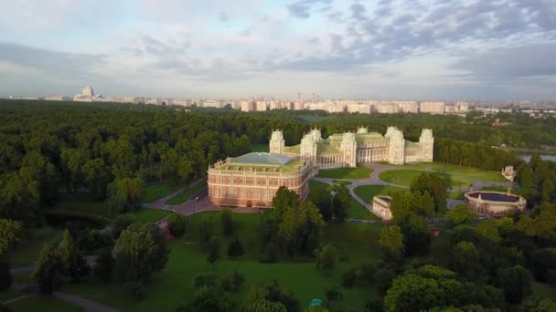 Drottning Ekaterina palatset Tsaritsyno, Moskva — Stockvideo