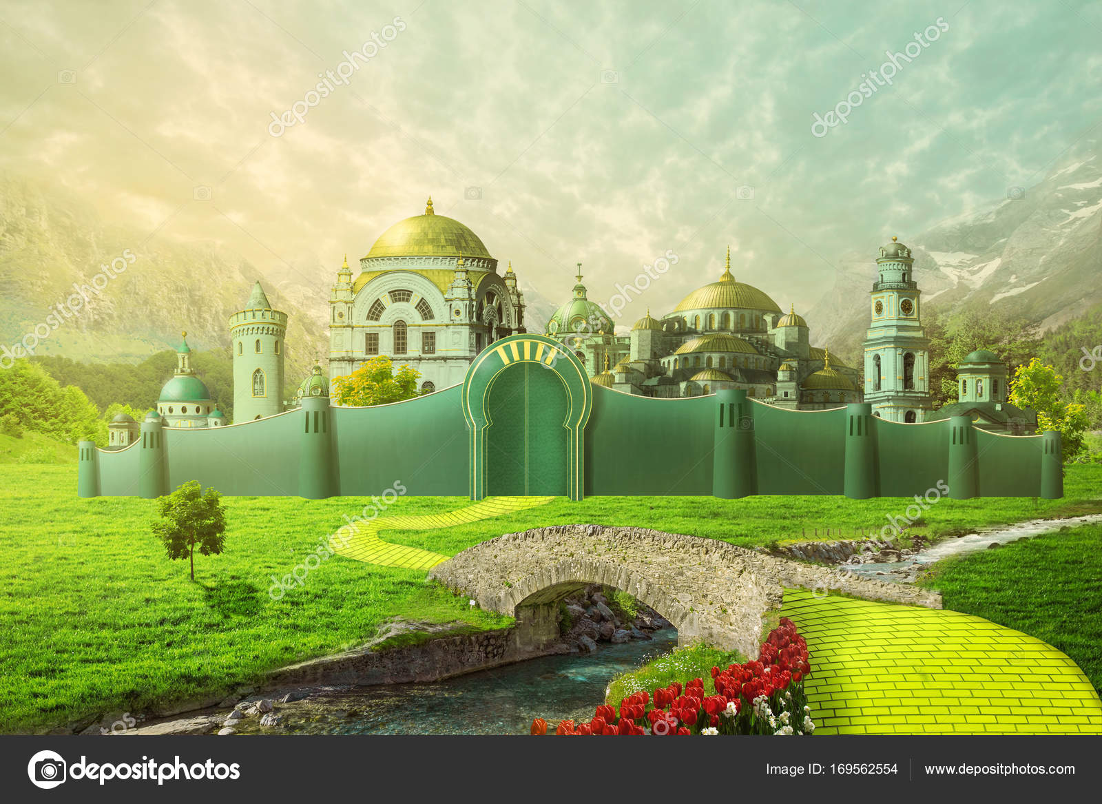 Download 6 903 Yellow Brick Road Stock Photos Free Royalty Free Yellow Brick Road Images Depositphotos