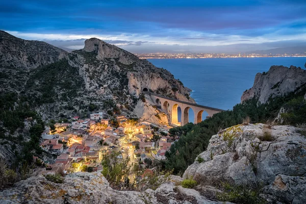 La calanque de la Vesse vicino a Marsiglia, Francia — Foto Stock