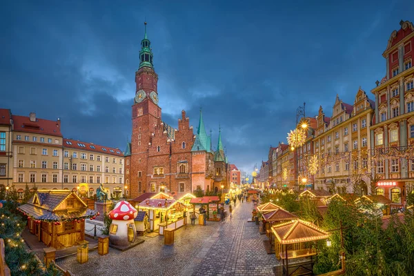Christmas market in Wroclaw — Stock Photo, Image