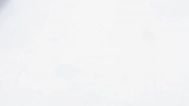 İndirimde bir çantaya pembe boncuklar dökülüyor..