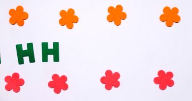 İngiliz alfabesinin H harfi.