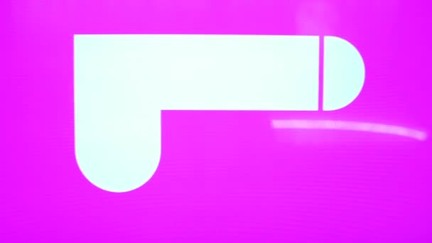 Зображення пеніса на рожевому фоні . — стокове відео