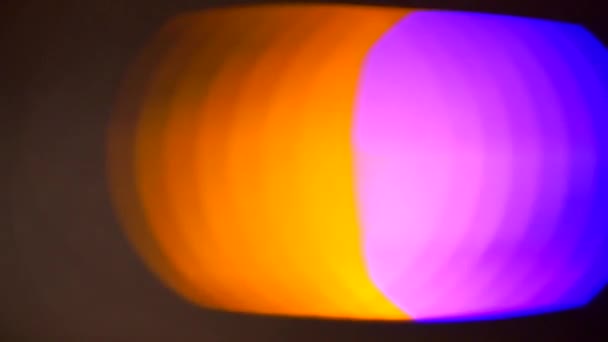 Primer plano del efecto bokeh de un fondo de color . — Vídeos de Stock