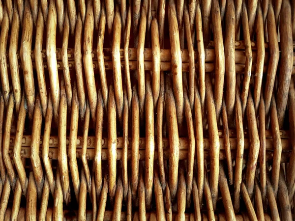 Wickerwork feito de materiais naturais, imagem de fundo conceito . — Fotografia de Stock