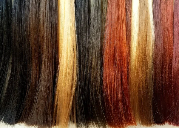 Hair palette. A variety of colors for dyeing. — Stock Photo, Image