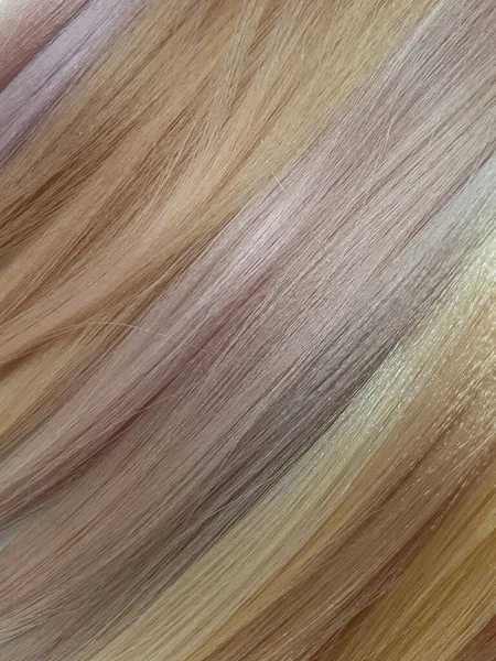 Eine Palette Von Farbtönen Für Blonde Haare Einem Schönheitssalon — Stockfoto