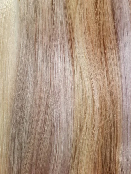 Eine Palette Von Farbtönen Für Blonde Haare Einem Schönheitssalon — Stockfoto