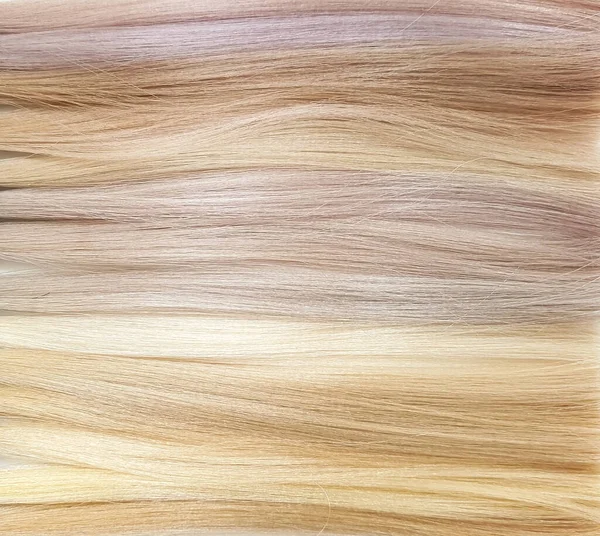 Eine Palette Von Farbtönen Für Blonde Haare Einem Schönheitssalon — Stockfoto