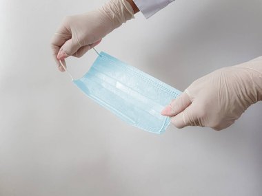 Virüsün salgınlarda korunması ve tedavisi için tıbbi maskeler.