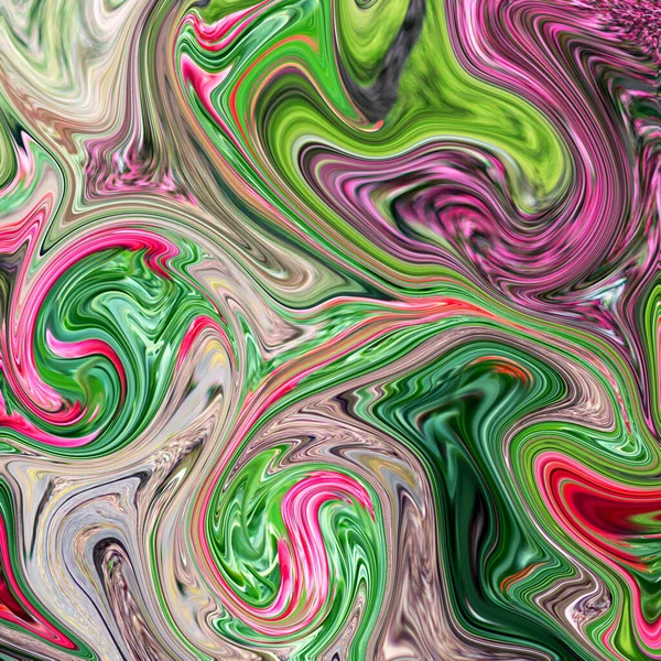 Färgad abstrakt bakgrund med flytande marmor struktur — Stockfoto