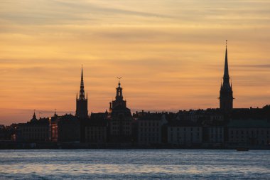 Güzel süper geniş açı panoramik hava görünümünü Stokholm, S