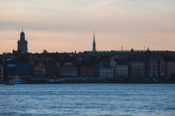 Güzel süper geniş açı panoramik hava görünümünü Stokholm, S