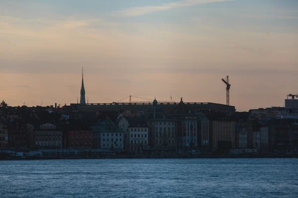 Vackra supervidvinkel Panorama Flygfoto över Stockholm, S — Stockfoto