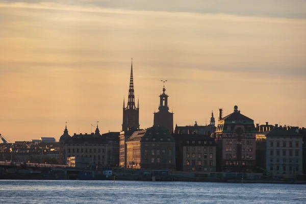 Vackra supervidvinkel Panorama Flygfoto över Stockholm, S — Stockfoto