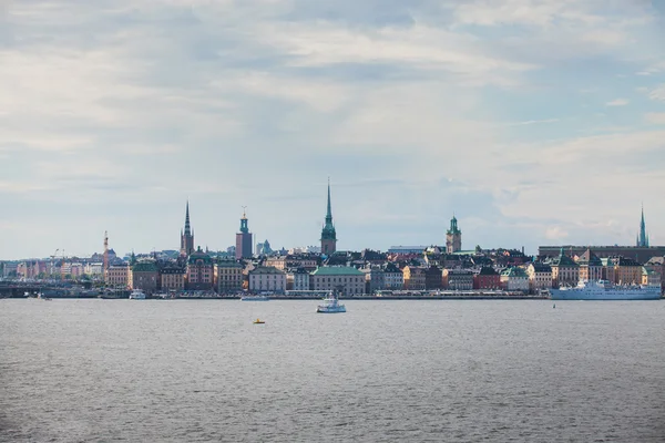 Schöne Super-Weitwinkel-Panorama-Luftaufnahme von Stockholm, s — Stockfoto