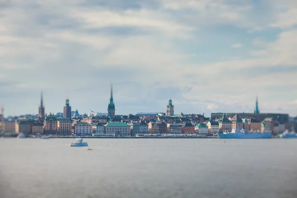 Vackra supervidvinkel Panorama Flygfoto över Stockholm, S — Stockfoto