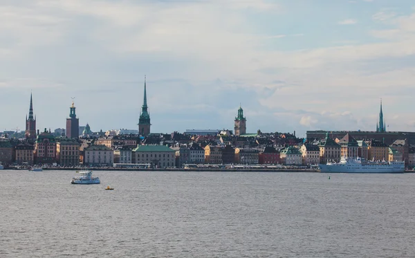 Güzel süper geniş açı panoramik hava görünümünü Stokholm, S