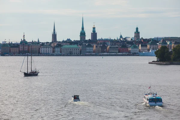 Güzel süper geniş açı panoramik hava görünümünü Stokholm, S