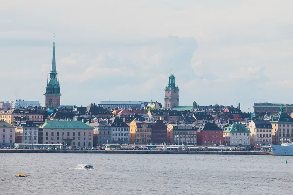 Güzel süper geniş açı panoramik hava görünümünü Stokholm, S