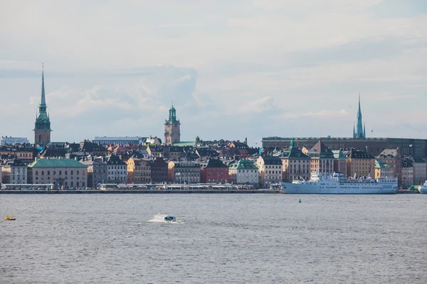 Güzel süper geniş açı panoramik hava görünümünü Stokholm, S