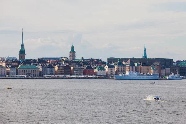 Güzel süper geniş açı panoramik hava görünümünü Stokholm, S