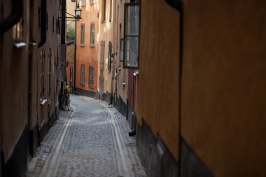 Güzel manzara Stockholm sermaye Gamla Stan tarihi kent, İsveç