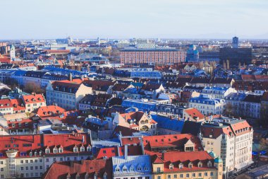 Bayern Münih'in güzel süper geniş açı güneşli havadan görünümü, 