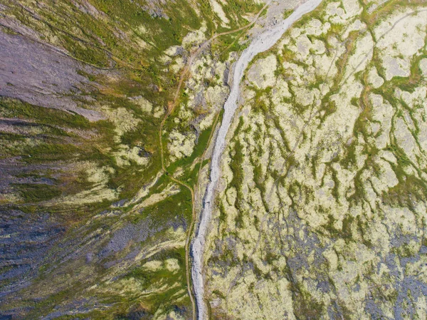 Khibiny dağlar, Rusya Federasyonu, Kola Yarımadası, Murmansk, hava güzel resmini uçak vurdu — Stok fotoğraf
