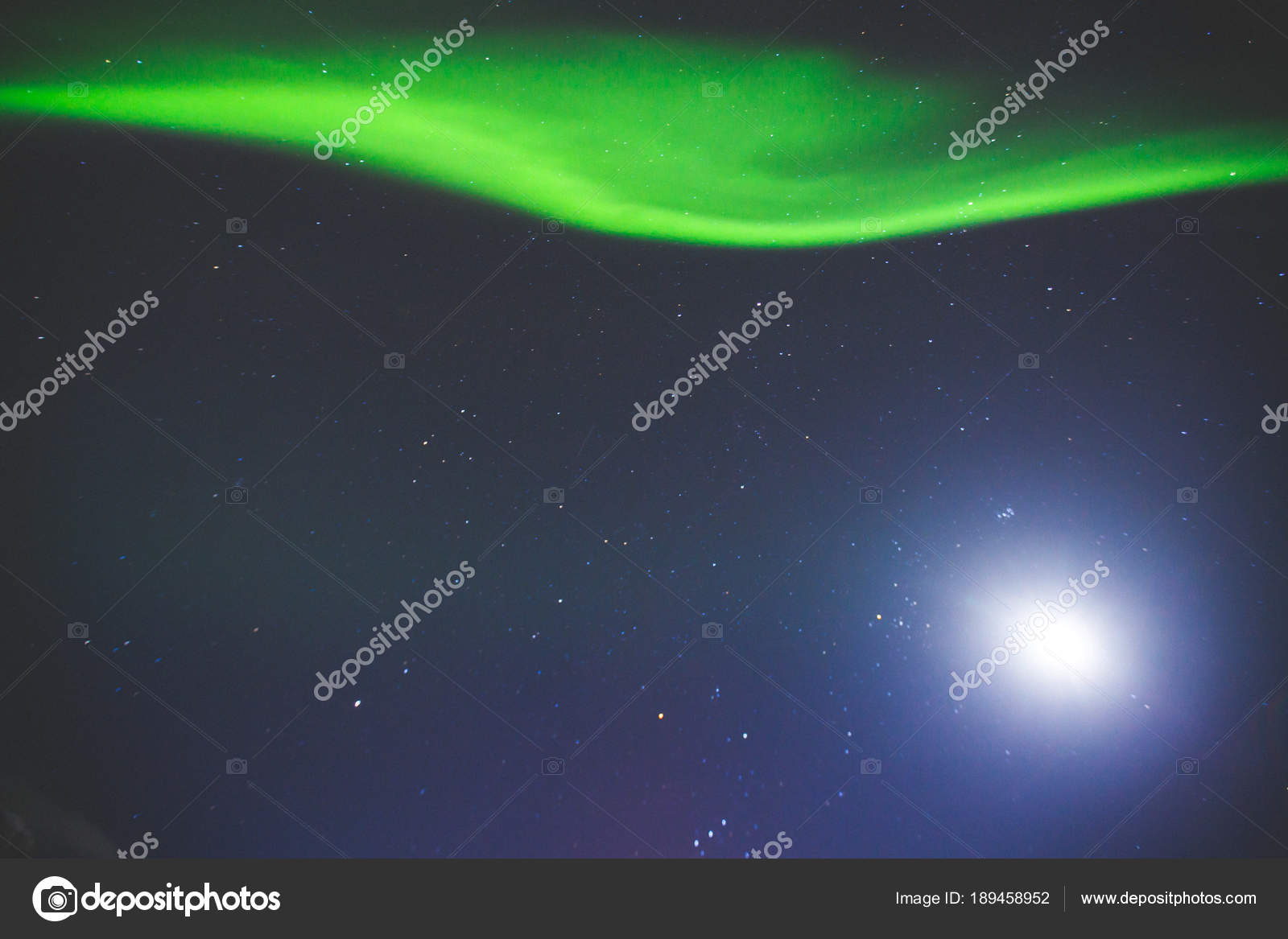 Beautiful Picture Of Massive Multicolored Green Vibrant Aurora Borealis Aurora Polaris Also Know As Northern Lights In The Night Sky Over Norway Lofoten Islands Stock Photo C Tsuguliev