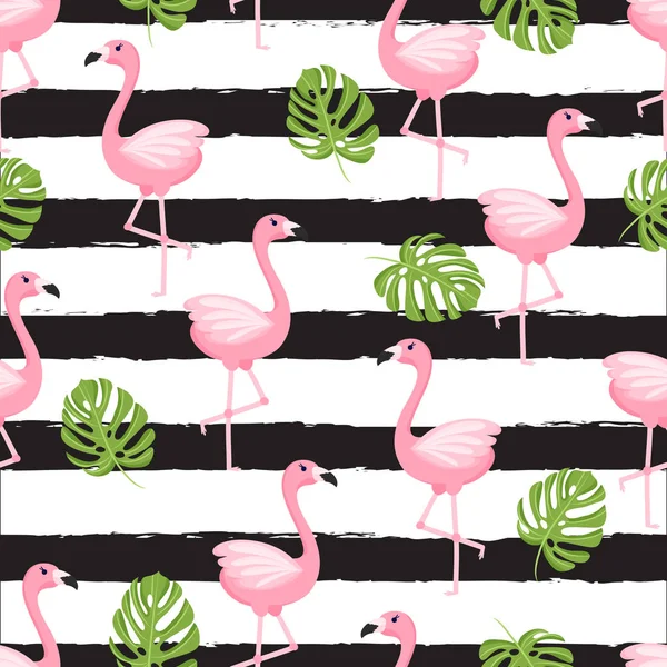 Flamingo tropikal desen
