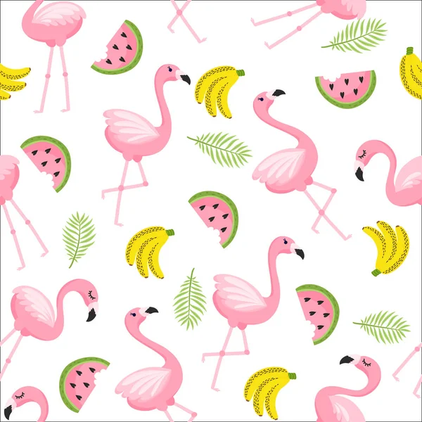 Flamingo tropikal desen